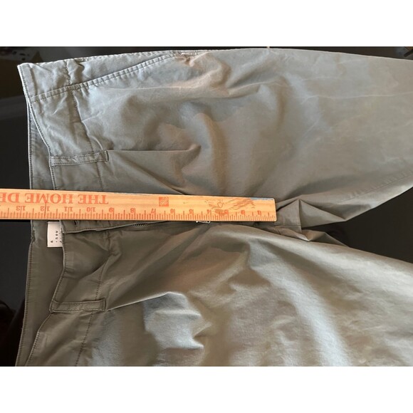 A New Day Olive Green High Rise Pleated Chino Pants Stretch Cotton Lyocell 14 - Picture 11 of 12